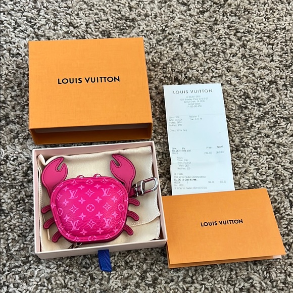 Louis Vuitton Fuchsia Crab Key Holder - Picture 1 of 7